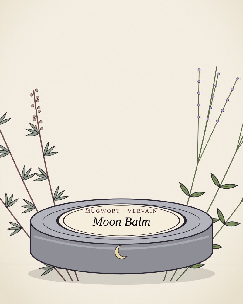 Drawing of Moon Balm